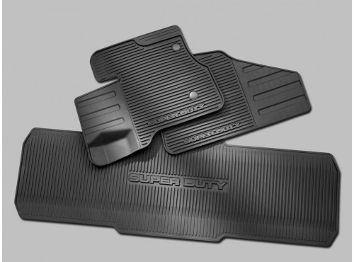 Image for Floor Mats - All-Weather Thermoplastic Rubber, Black Crew Cab from AccessoriesCanada